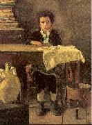 Mancini, Antonio The Poor Schoolboy oil on canvas